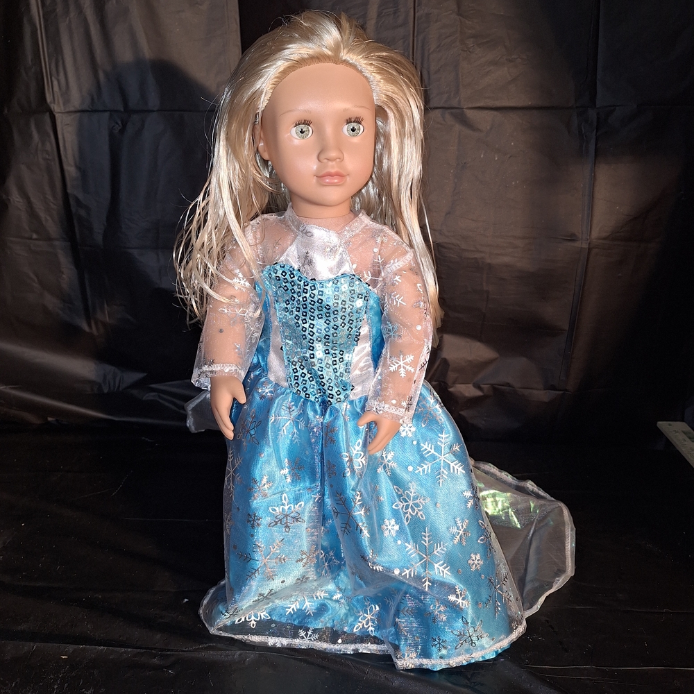 Our Generation18 Inch Doll with Handmade Sparkling "Frozen" Dress